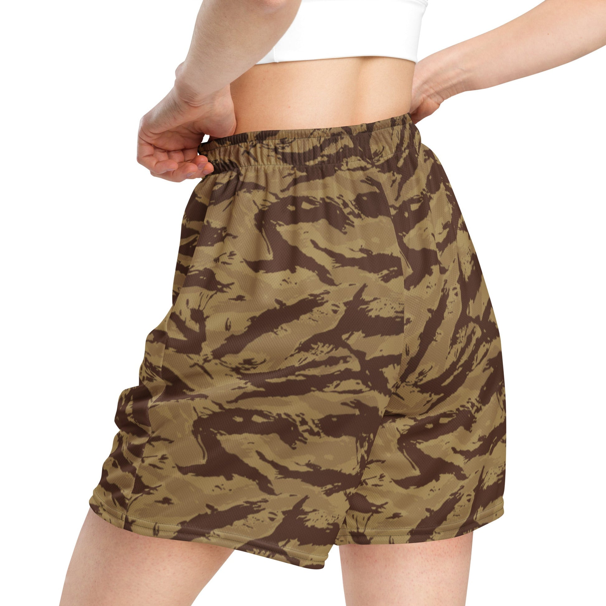 Greek Lizard Desert CAMO Unisex Mesh Shorts