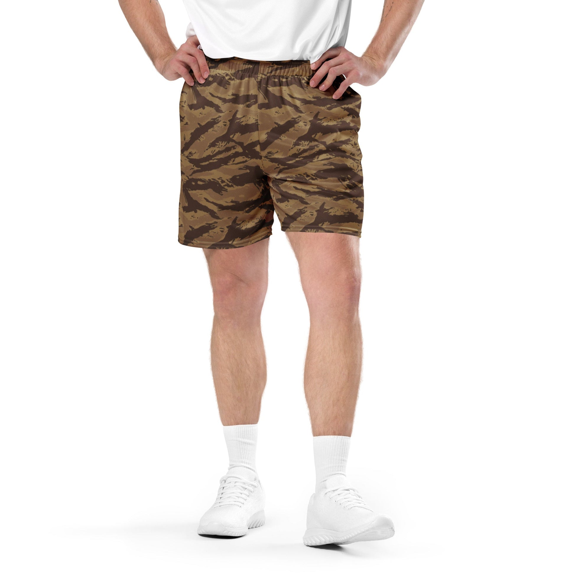 Greek Lizard Desert CAMO Unisex Mesh Shorts