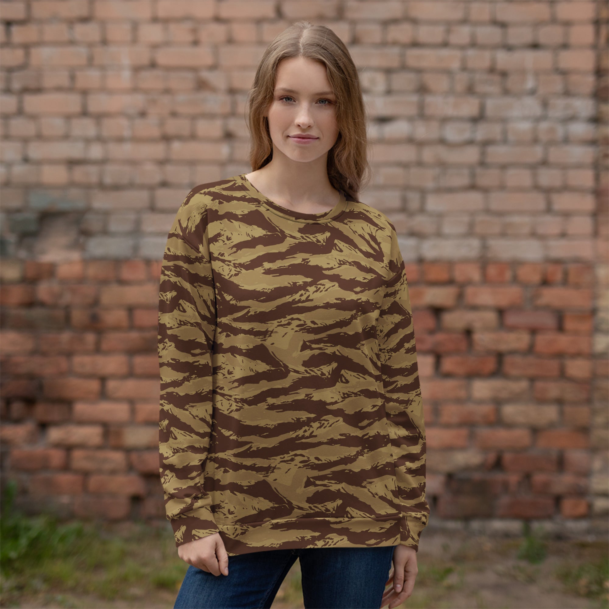 CAMO HQ - Greek Lizard Desert CAMO Unisex Sweatshirt - Worldwide