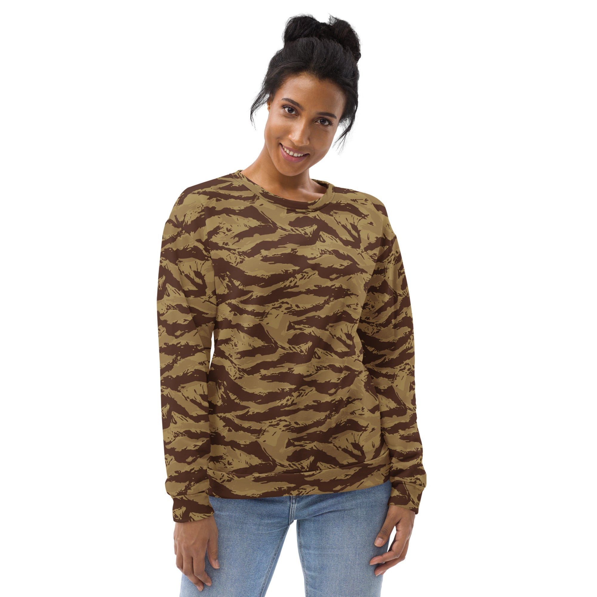 トップス flexwitme YOKO CAMO LOGO SWEATSHIRT CAMO HQ - Greek Lizard Desert CAMO Unisex Sweatshirt - Worldwide