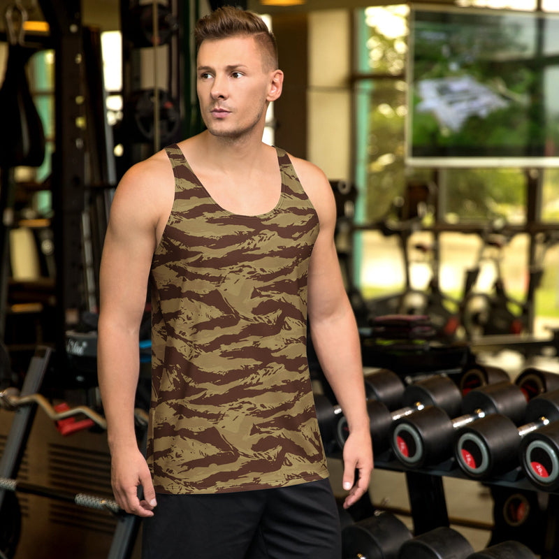 Lizard Greek Desert CAMO Unisex Tank Top - XS