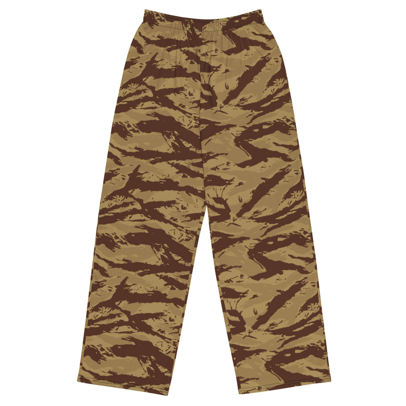 Lizard Greek Desert CAMO Unisex Wide-Leg Leisure Pants - 2XS