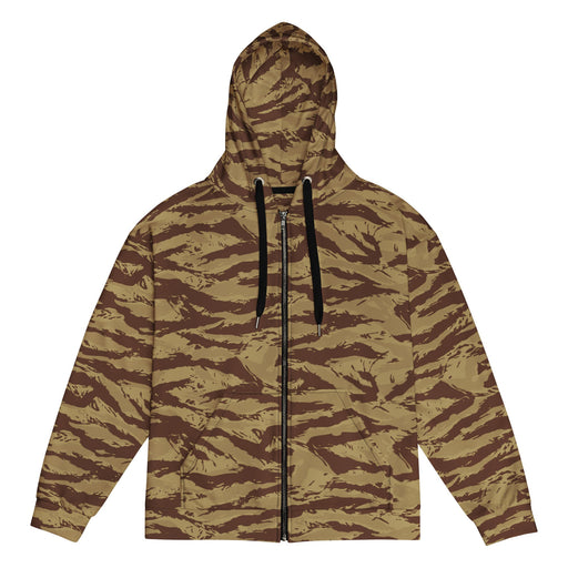 Lizard Greek Desert CAMO Unisex Zip Hoodie - 2XS
