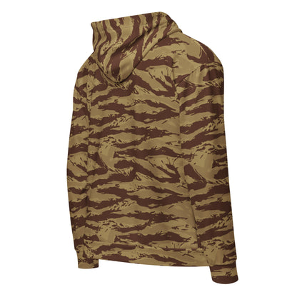 Greek Lizard Desert CAMO Unisex zip hoodie - Zip Hoodies