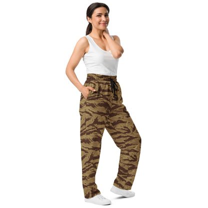 Greek Lizard Desert CAMO Wide-leg joggers - Joggers
