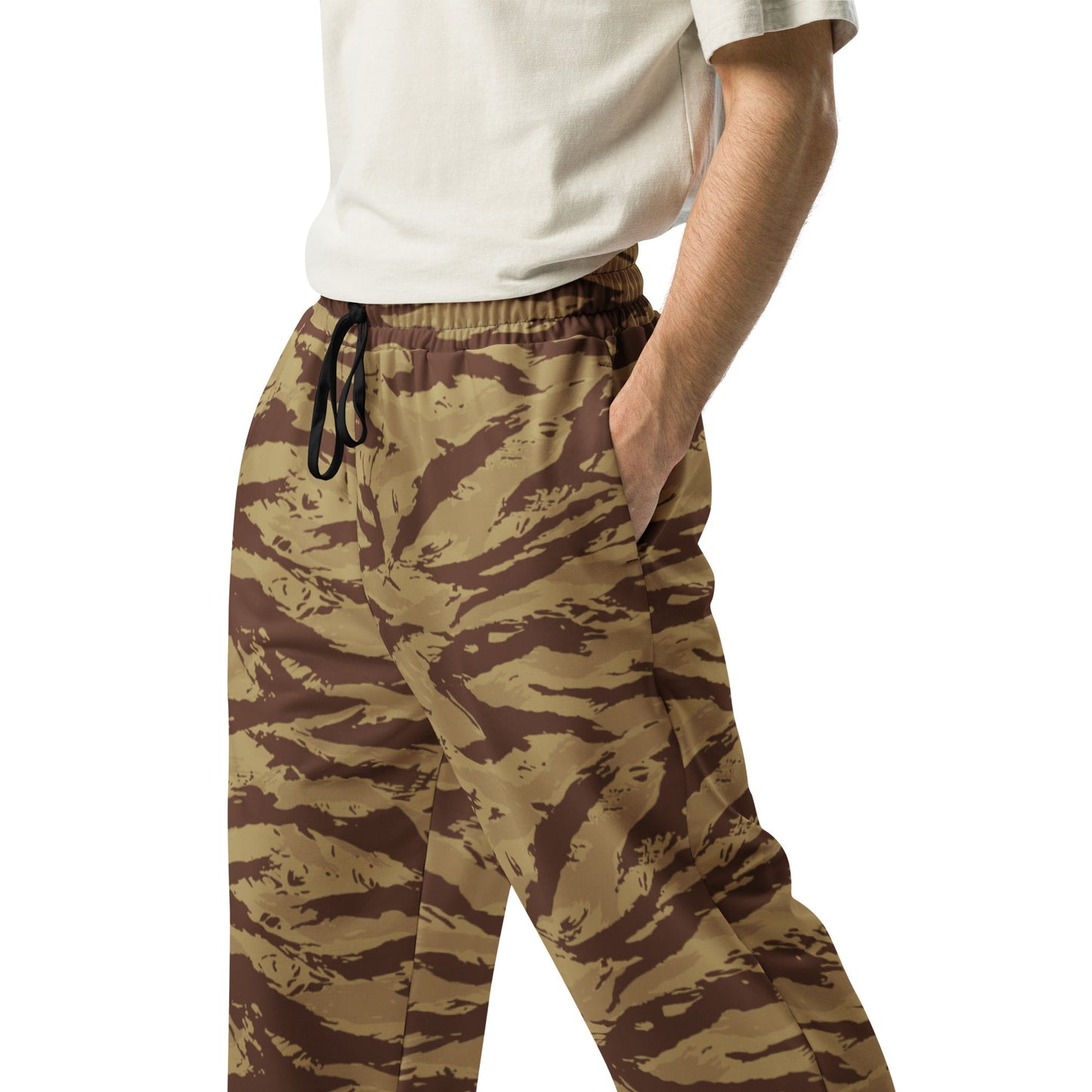 Greek Lizard Desert CAMO Wide-leg joggers - Joggers