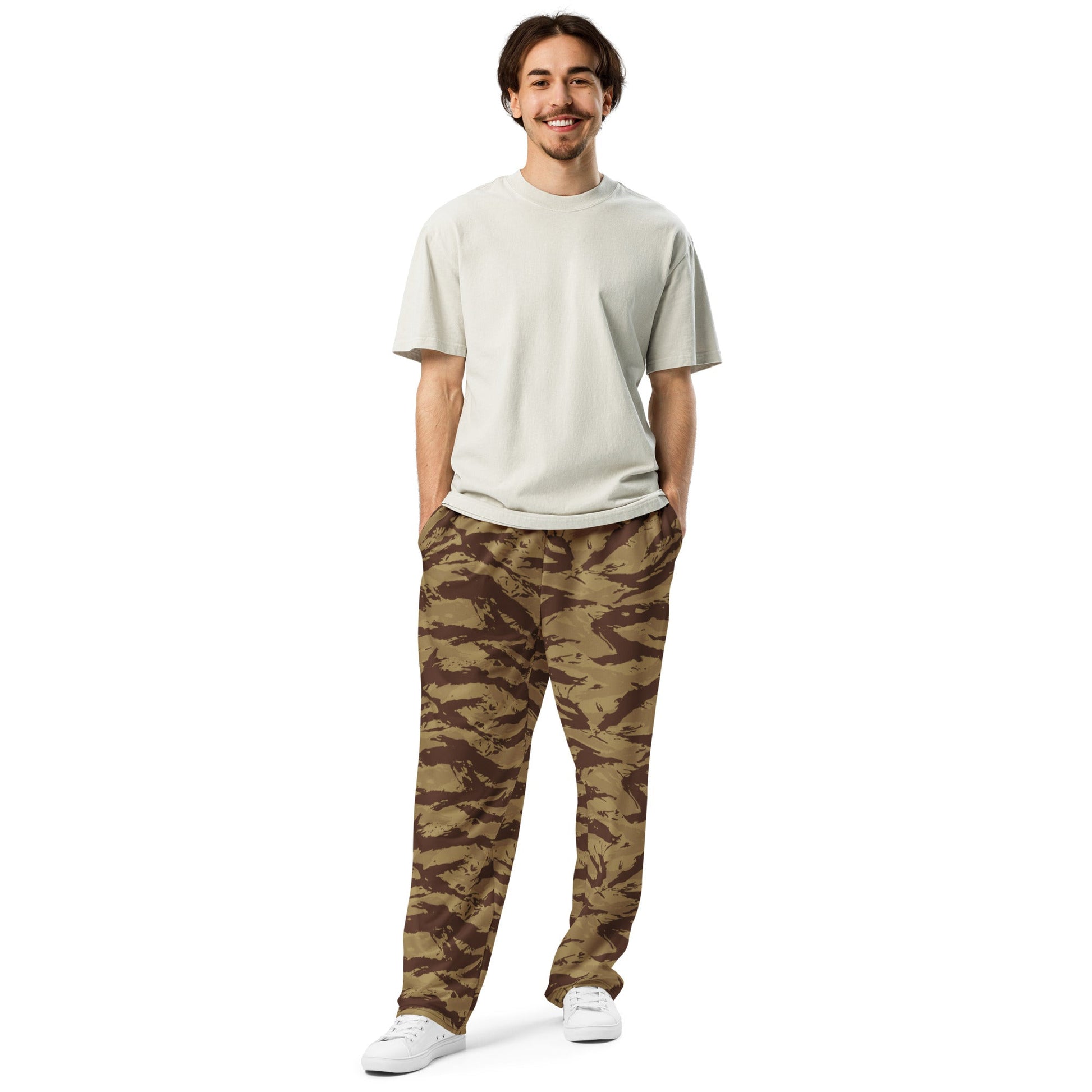 Greek Lizard Desert CAMO Wide-leg joggers - Joggers