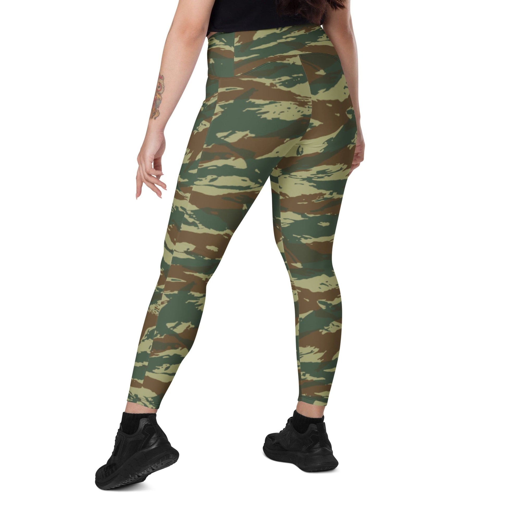 Greek Lizard CAMO Leggings with pockets - Womens With Pockets