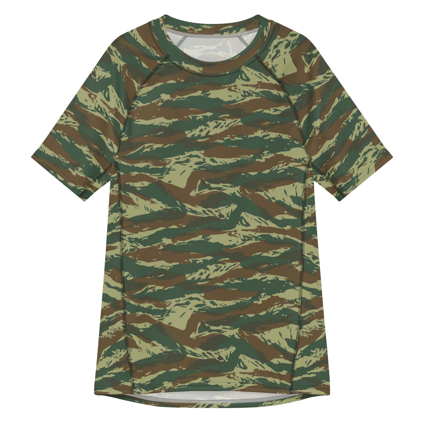 Greek Lizard CAMO Mens Short-Sleeve Rash Guard - 2XS