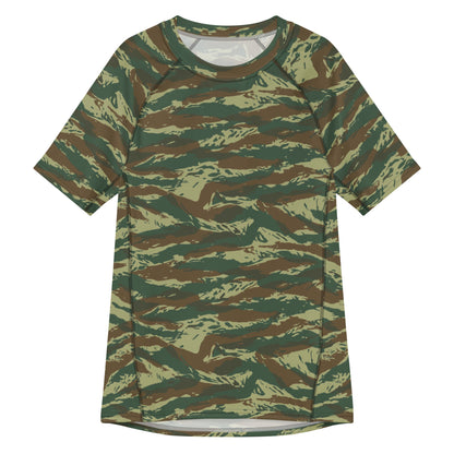 Greek Lizard CAMO Mens Short-Sleeve Rash Guard - 2XS