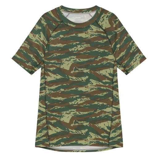 Lizard Greek Woodland CAMO Mens Short-Sleeve Rash Guard - 2XS - SS