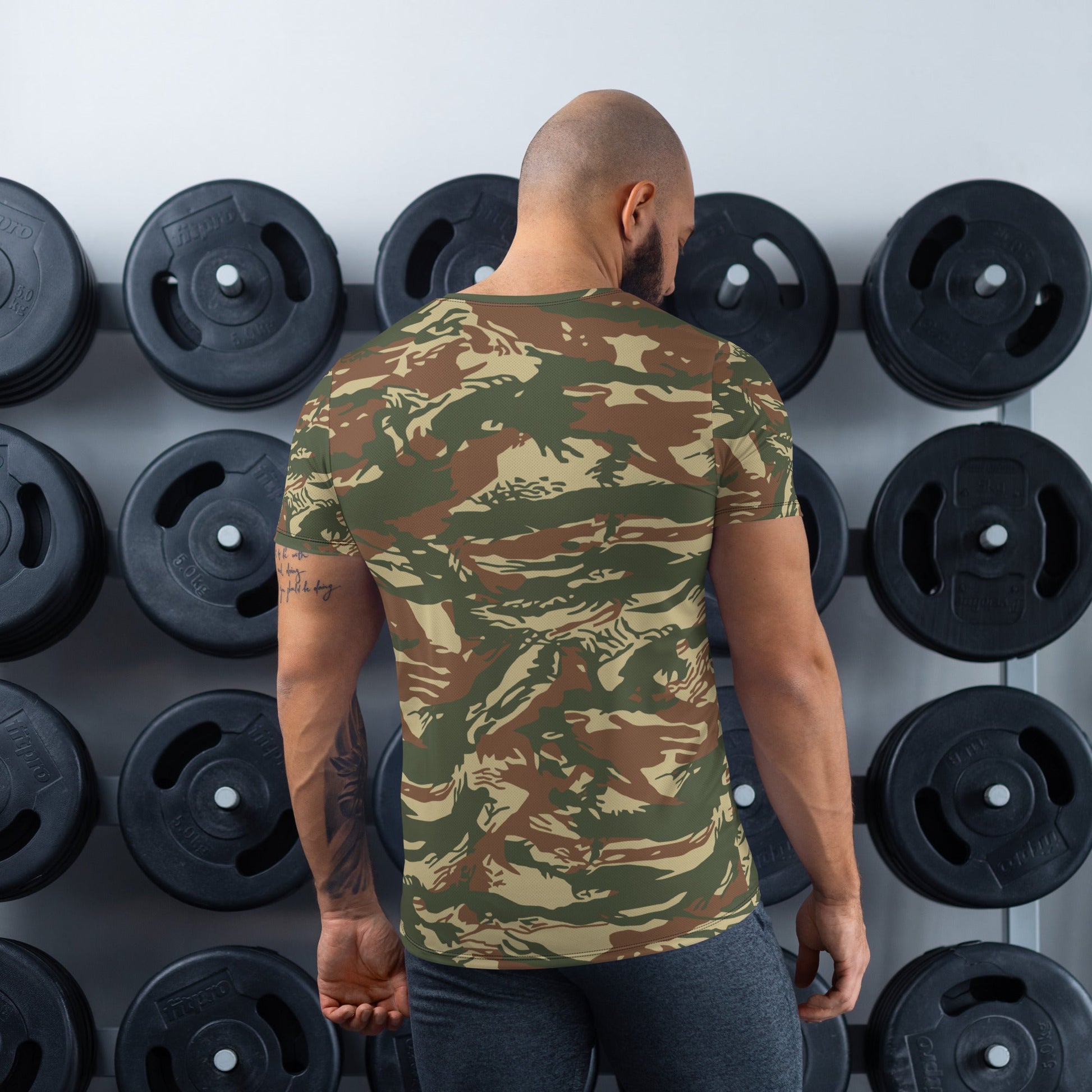 Greek Lizard Navy Special Warfare CAMO Mens Athletic T-shirt - T-Shirts