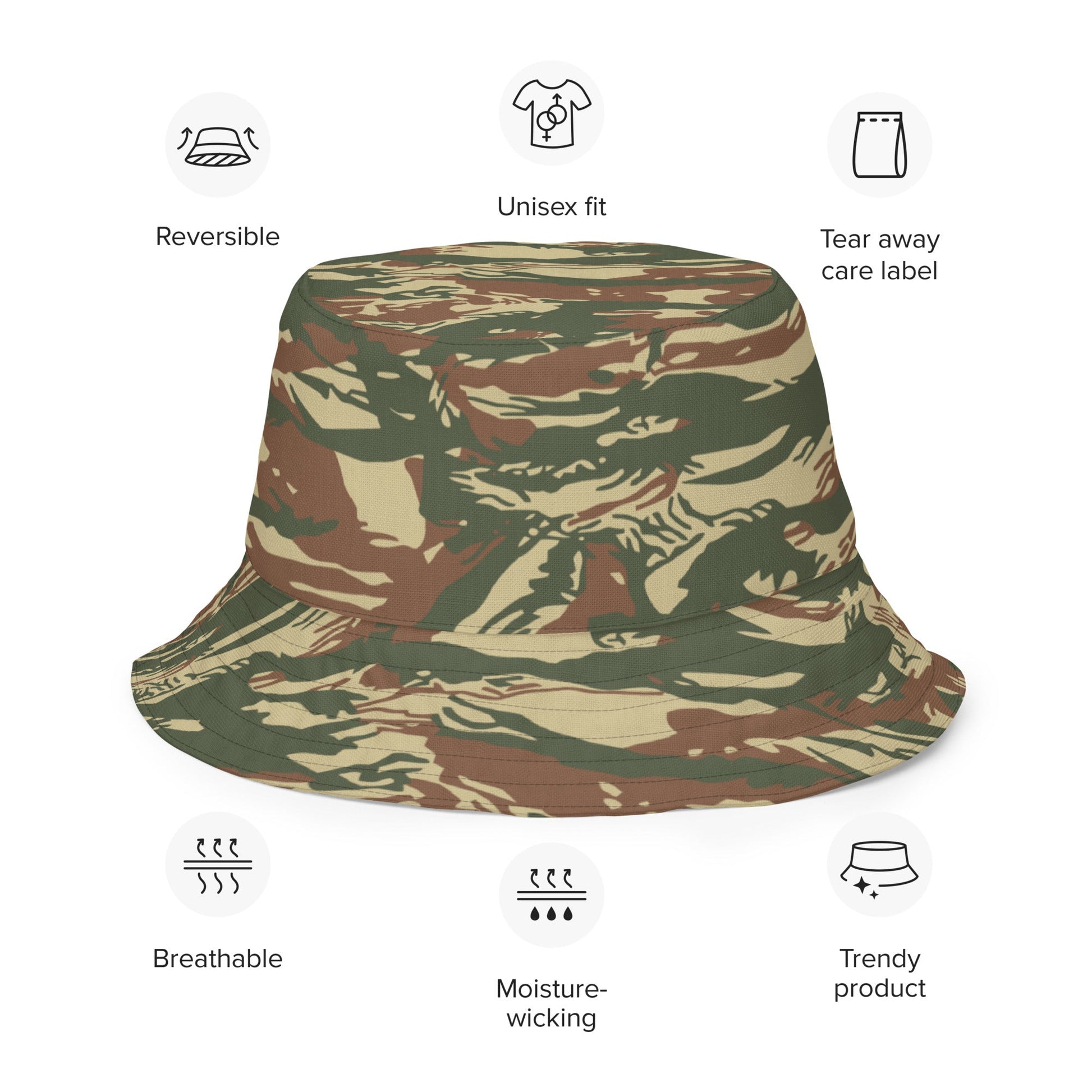 Greek Lizard Navy Special Warfare CAMO Reversible bucket hat - Bucket Hats