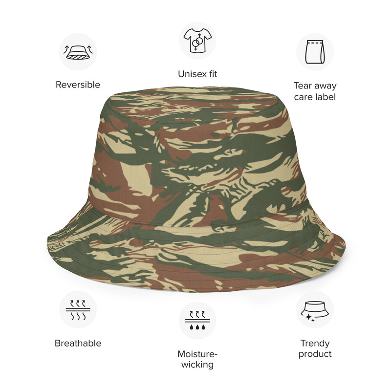 Lizard Greek Naval Special Warfare CAMO Reversible Bucket Hat - Head
