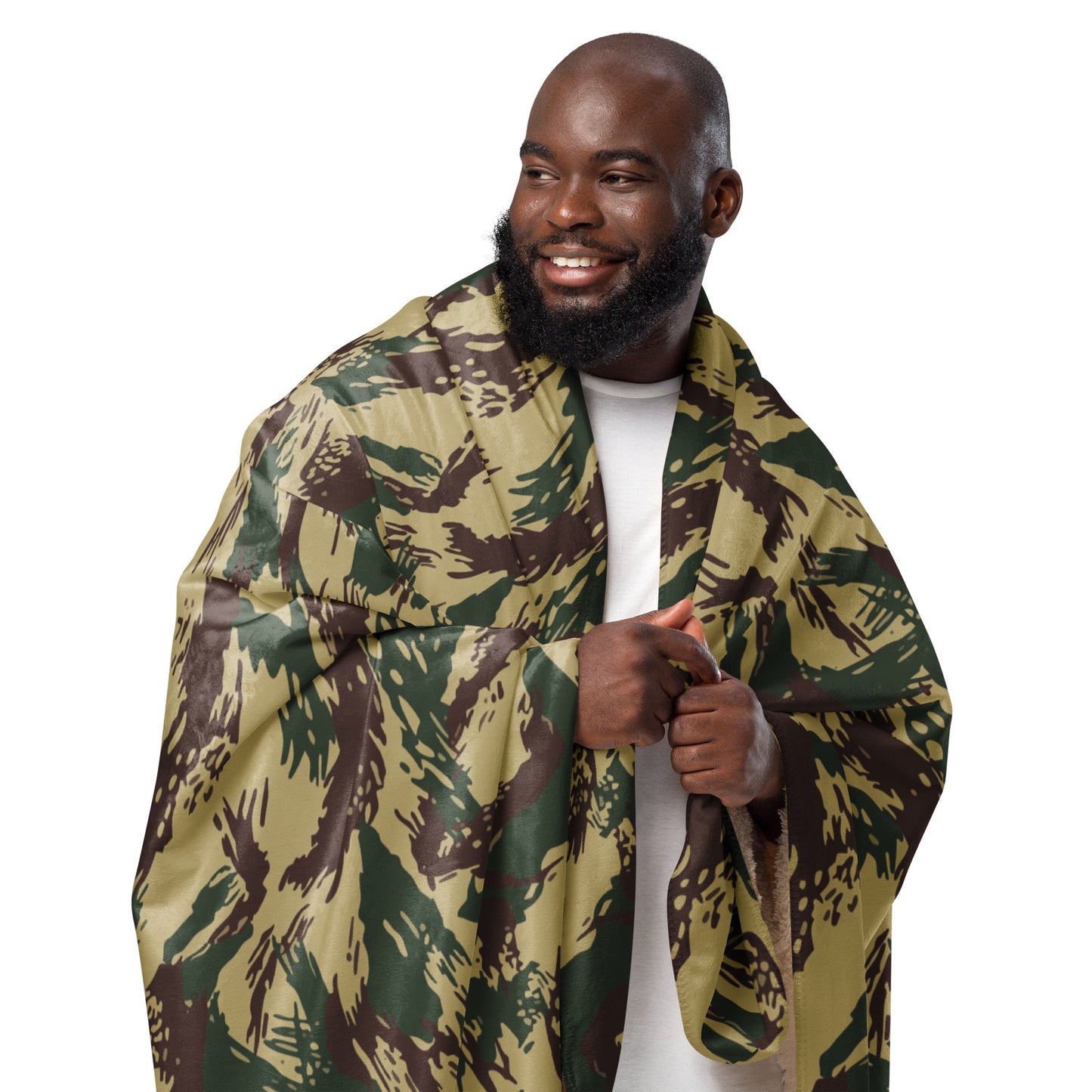 Greek Lizard Navy Special Warfare CAMO Sherpa blanket - Blankets