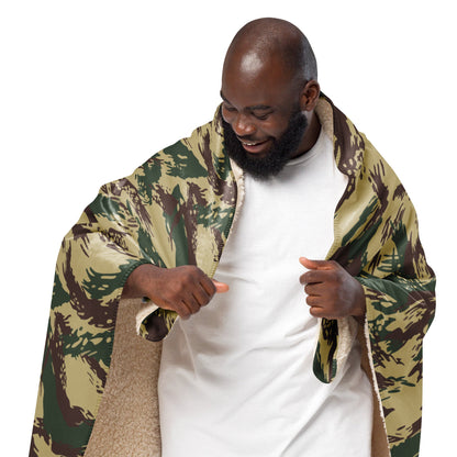 Greek Lizard Navy Special Warfare CAMO Sherpa blanket - Blankets