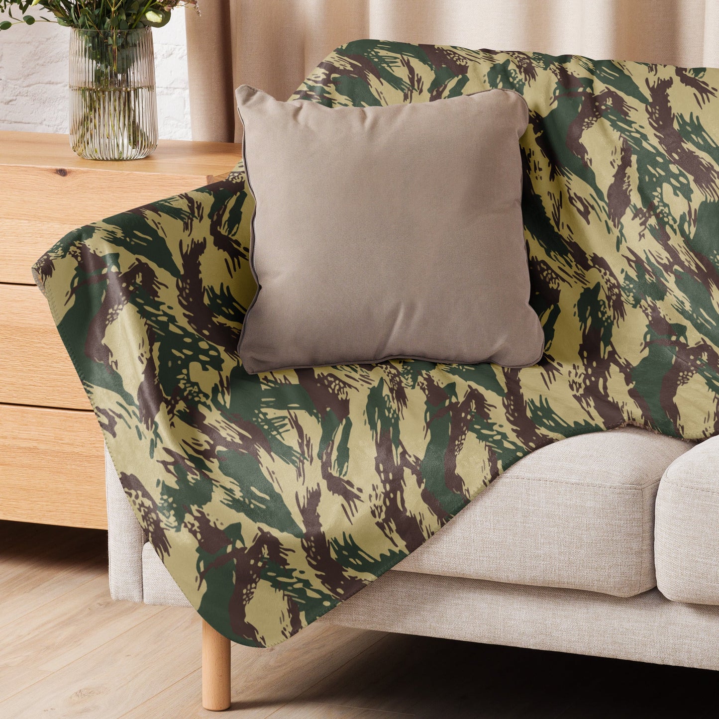 Greek Lizard Navy Special Warfare CAMO Sherpa blanket - Blankets