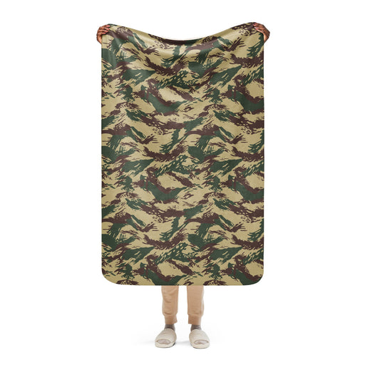 Lizard Greek Naval Special Warfare CAMO Sherpa Blanket - 37″×57″