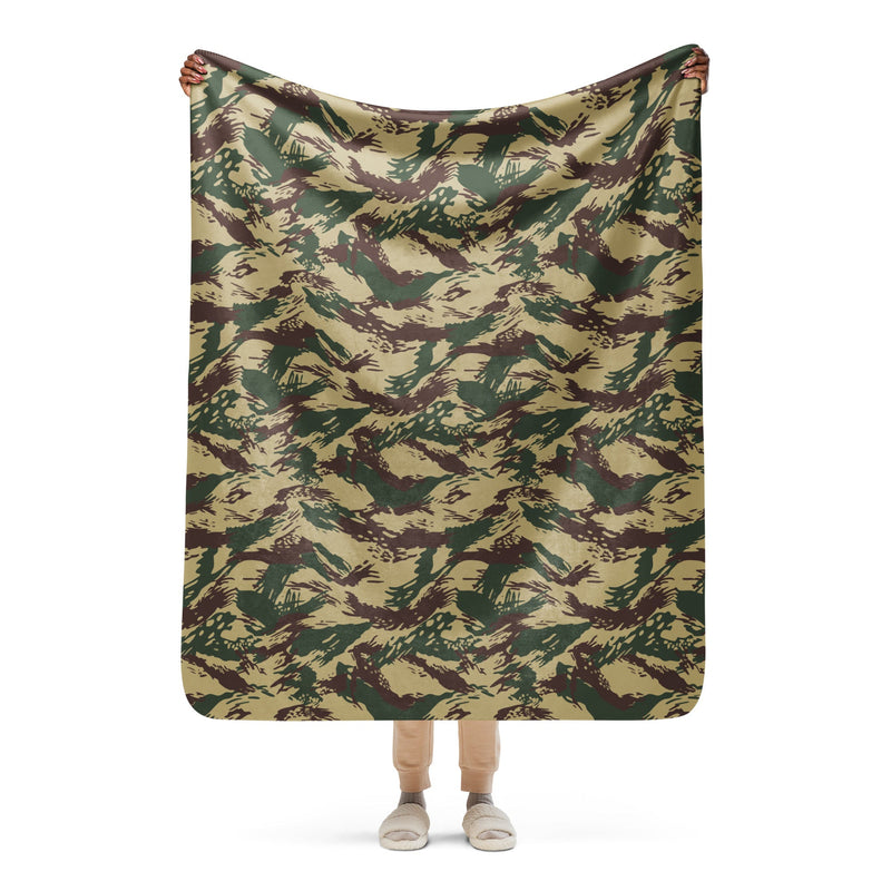Lizard Greek Naval Special Warfare CAMO Sherpa Blanket - 50″×60″