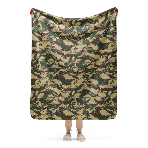 Lizard Greek Naval Special Warfare CAMO Sherpa Blanket - 50″×60″