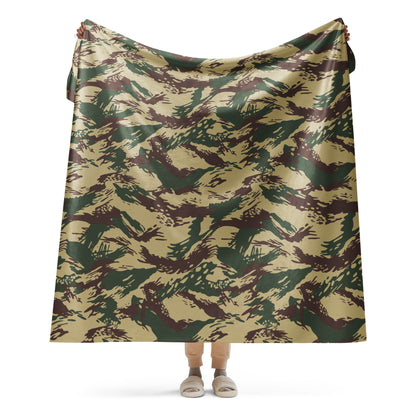 Greek Lizard Navy Special Warfare CAMO Sherpa blanket - 60″×80″ - Blankets