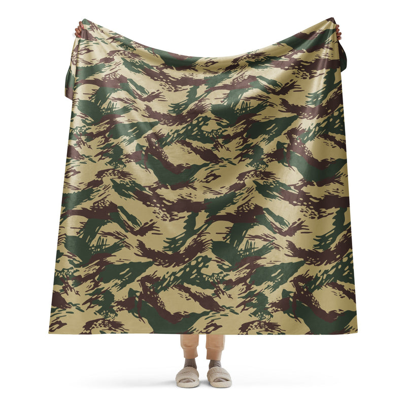 Lizard Greek Naval Special Warfare CAMO Sherpa Blanket - 60″×80″