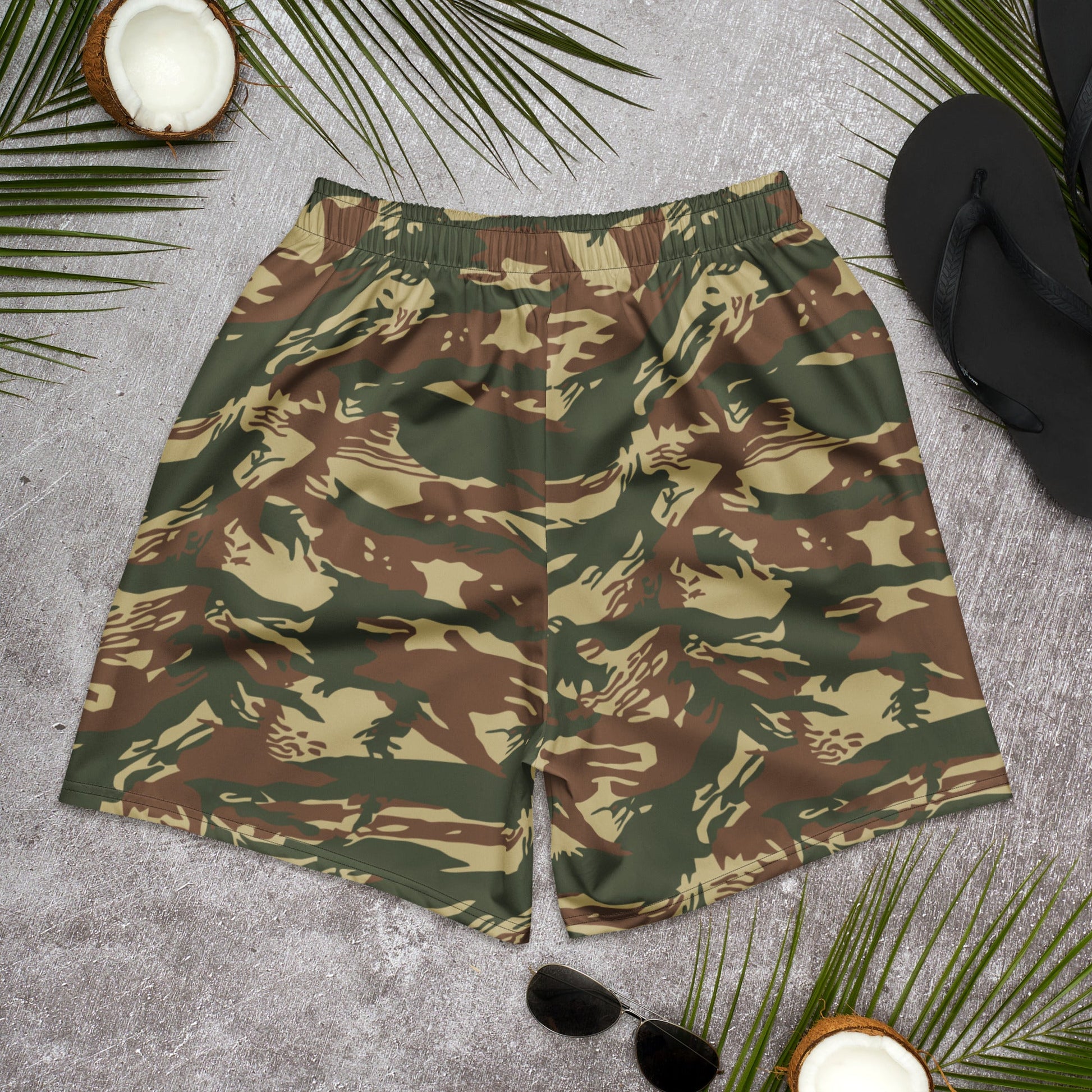 Greek Lizard Navy Special Warfare CAMO Unisex Athletic Long Shorts