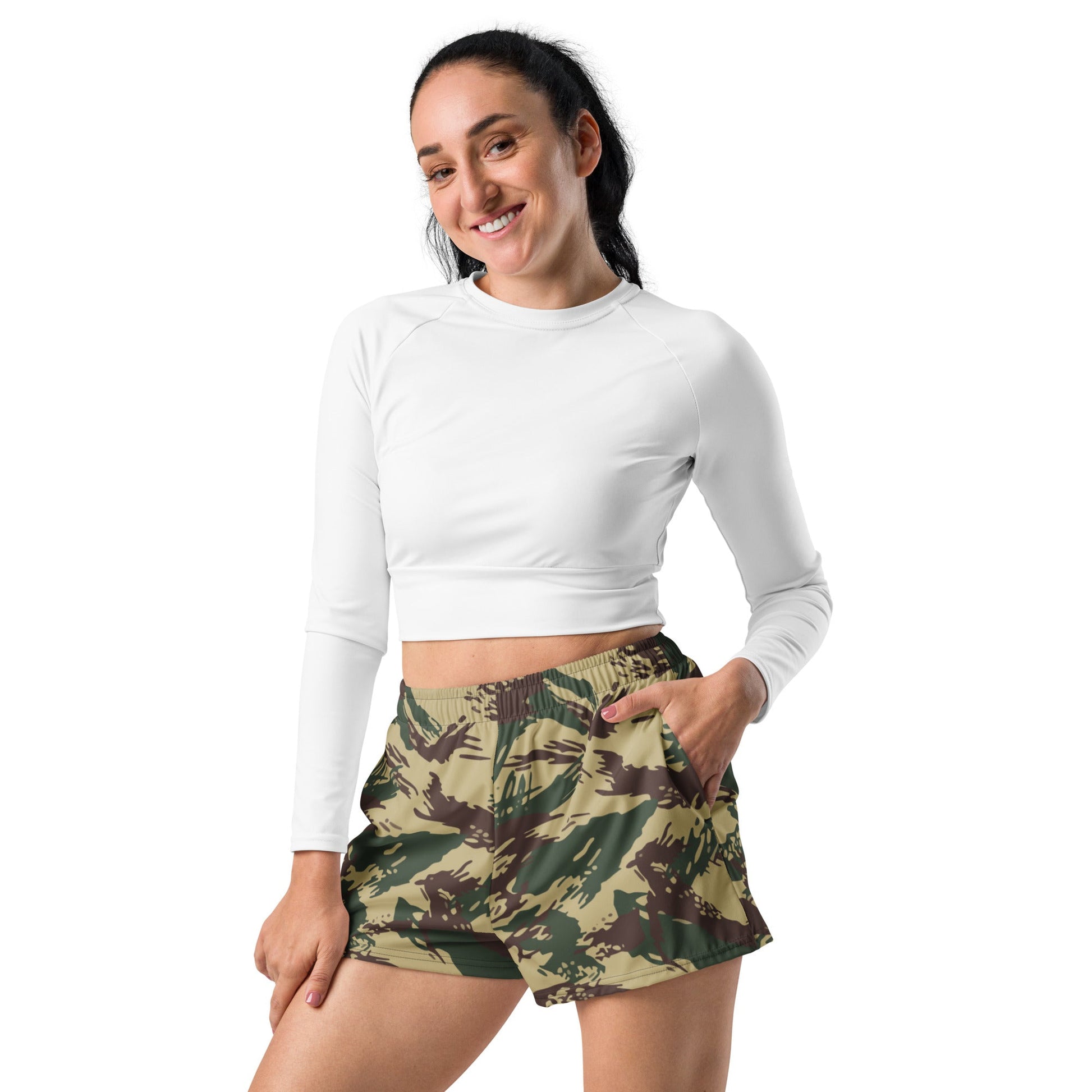 Greek Lizard Navy Special Warfare CAMO Unisex Athletic Shorts