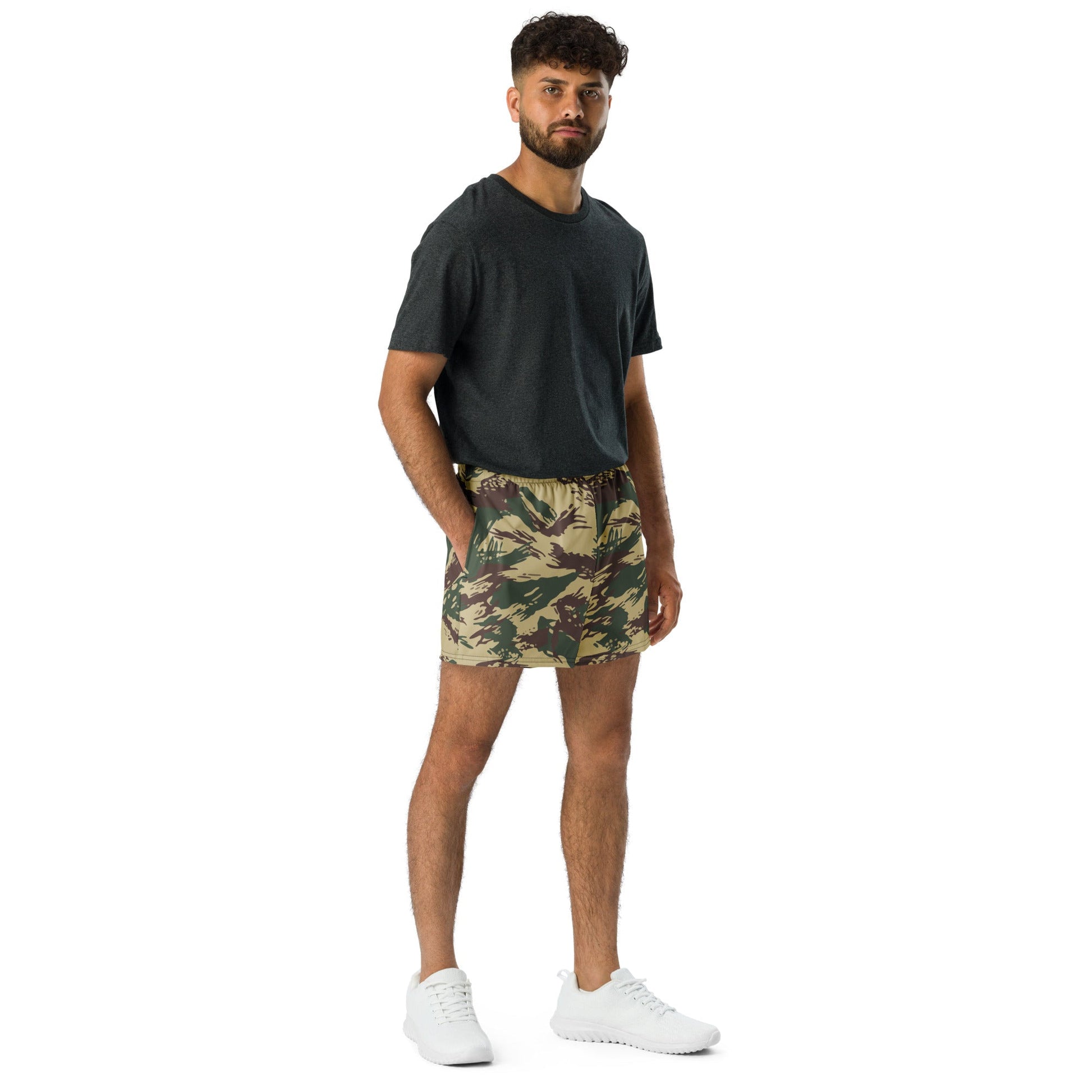 Greek Lizard Navy Special Warfare CAMO Unisex Athletic Shorts