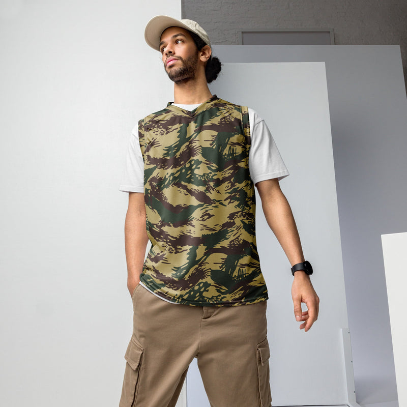Lizard Greek Naval Special Warfare CAMO Unisex Basketball Jersey - 2XS