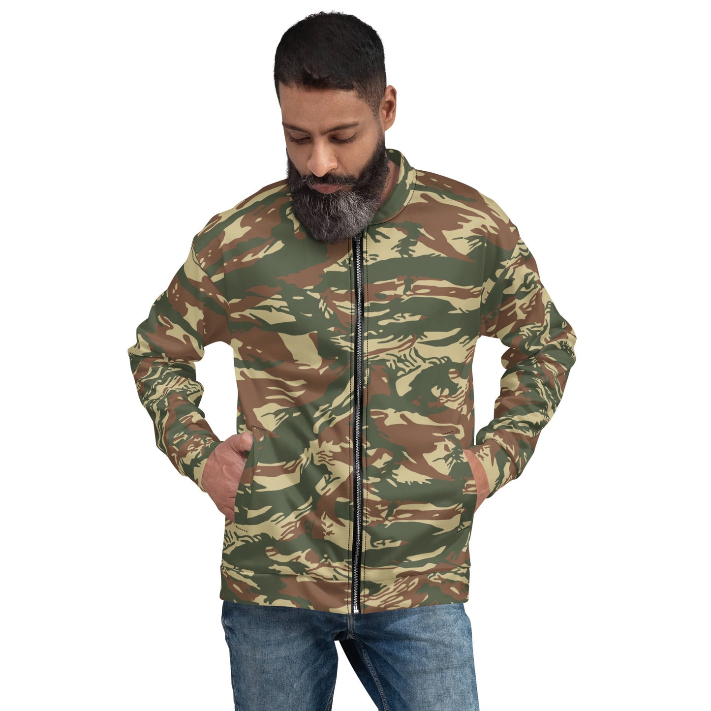 Greek Lizard Navy Special Warfare CAMO Unisex Bomber Jacket - Jackets