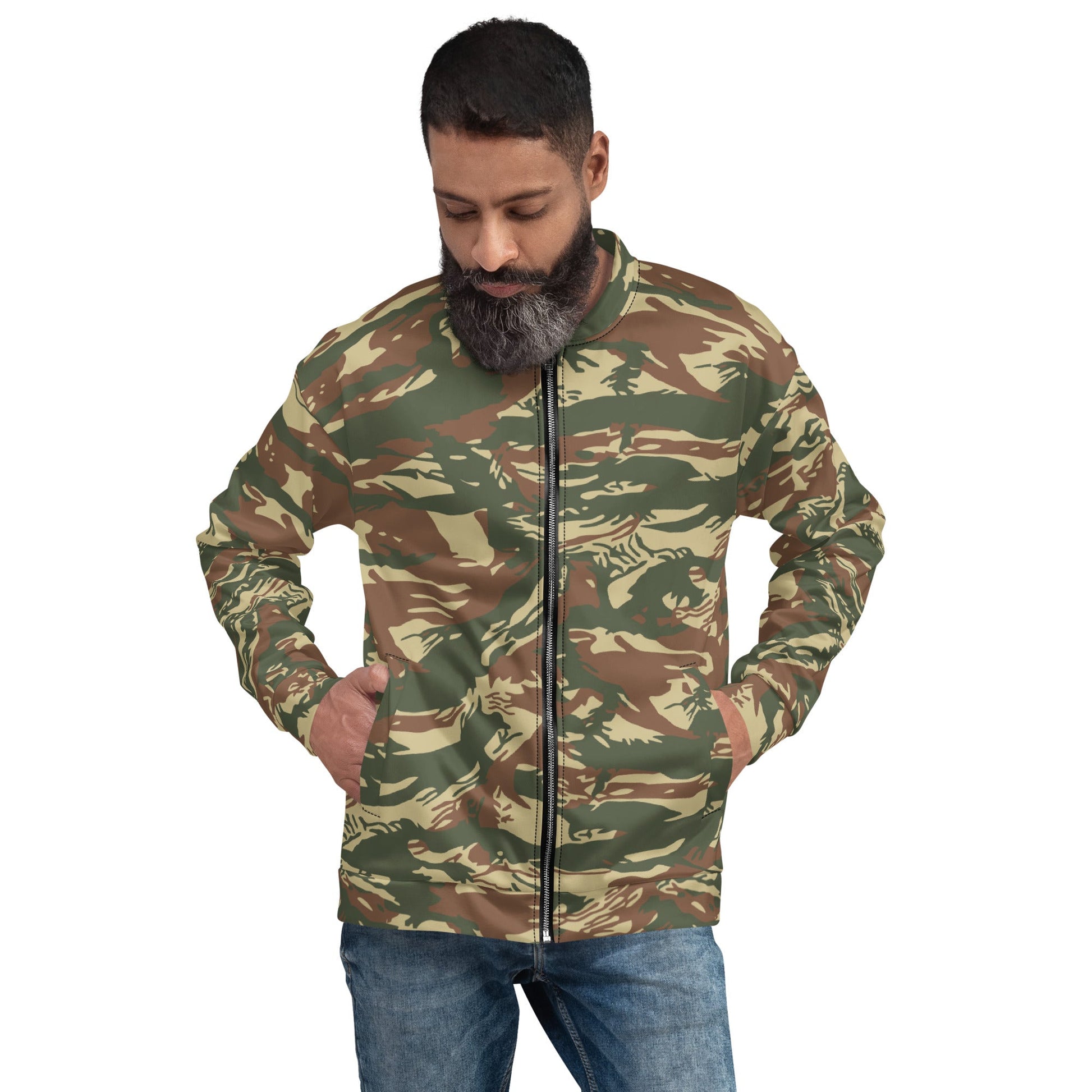 Greek Lizard Navy Special Warfare CAMO Unisex Bomber Jacket - Jackets