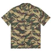 Lizard Greek Naval Special Warfare CAMO Unisex Short-Sleeve Button Shirt - 2XS - Button-Up