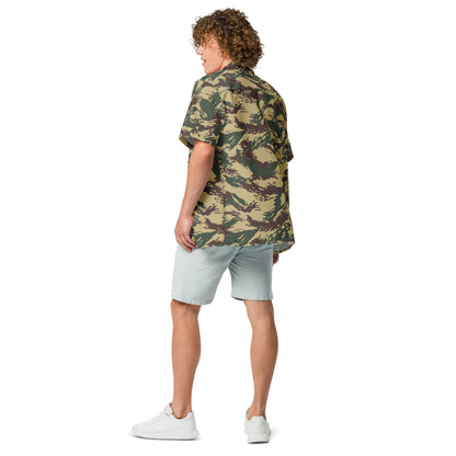 Greek Lizard Navy Special Warfare CAMO Unisex button shirt - Button Shirts