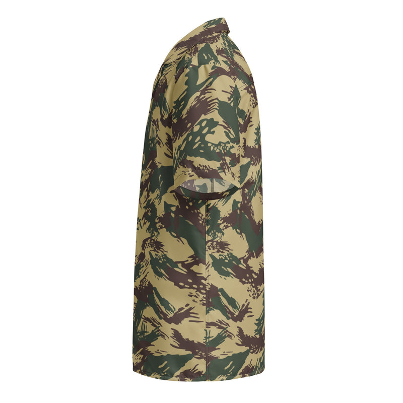 Lizard Greek Naval Special Warfare CAMO Unisex Short-Sleeve Button Shirt - Button-Up