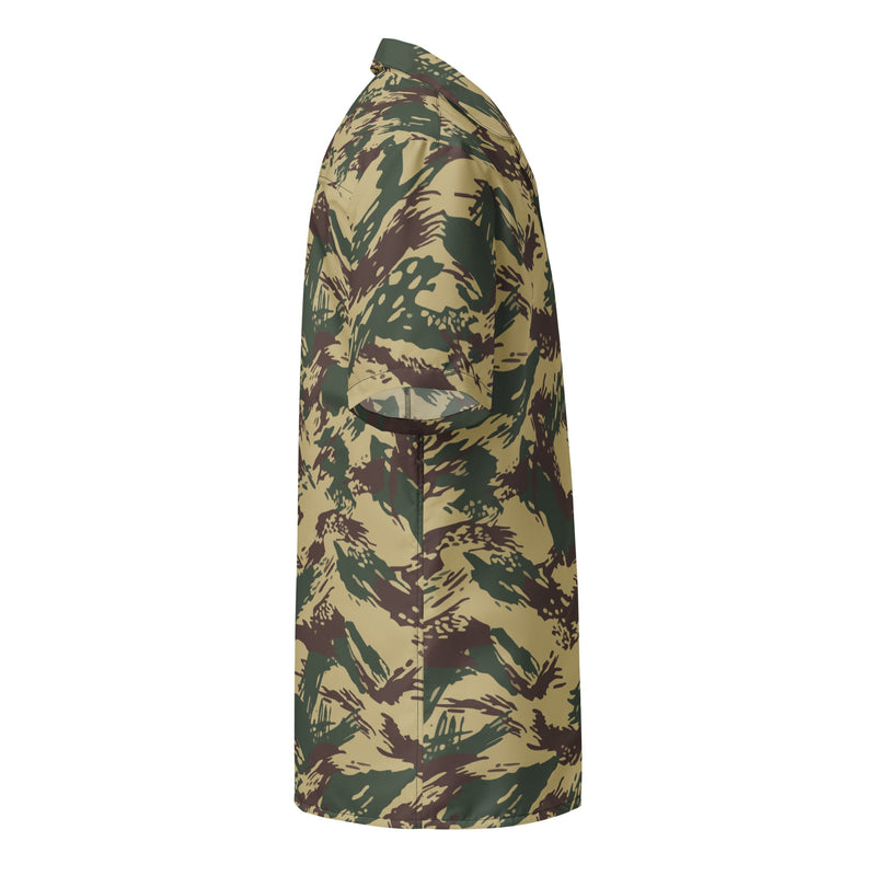 Lizard Greek Naval Special Warfare CAMO Unisex Short-Sleeve Button Shirt - Button-Up
