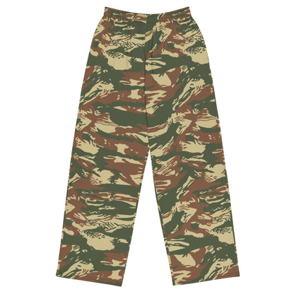 Greek Lizard Navy Special Warfare CAMO unisex wide-leg pants - 2XS - Wide-leg Pants