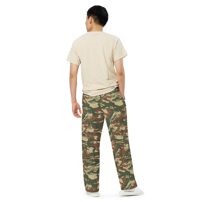 Greek Lizard Navy Special Warfare CAMO unisex wide-leg pants - Wide-leg Pants
