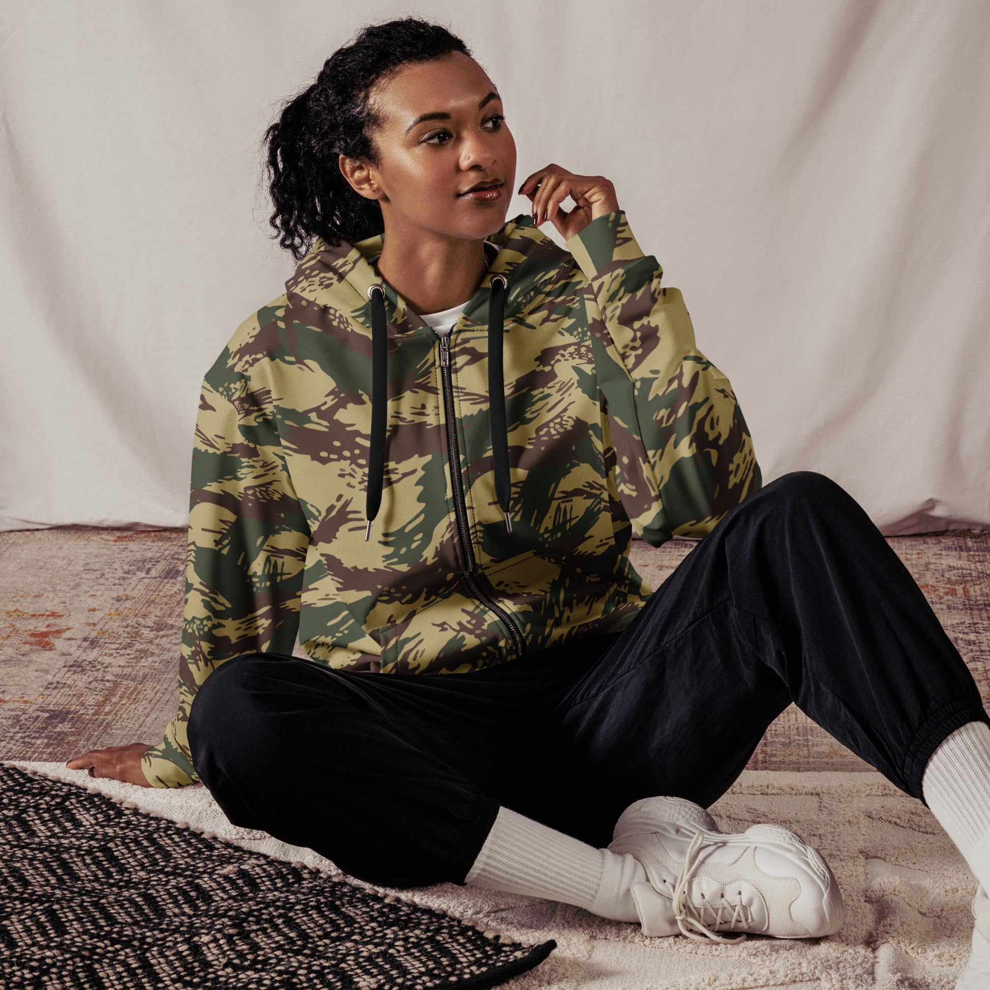 Greek Lizard Navy Special Warfare CAMO Unisex zip hoodie - Zip Hoodies