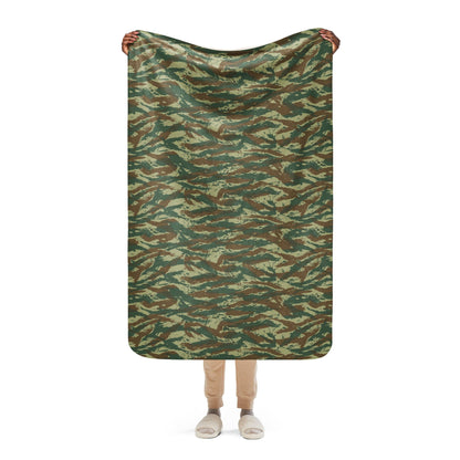 Greek Lizard CAMO Sherpa blanket - 37″×57″ - Blankets