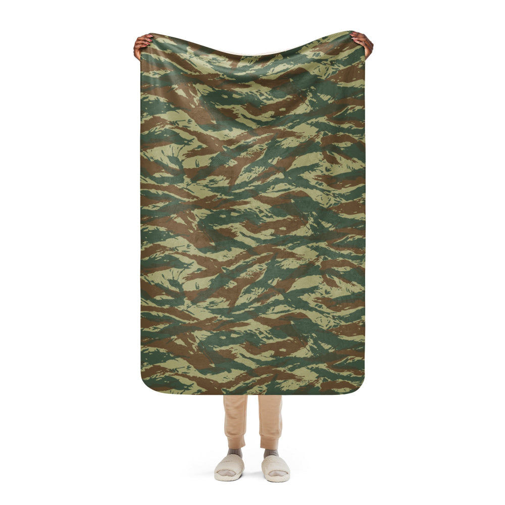 Greek Lizard CAMO Sherpa blanket - 37″×57″ - Blanket