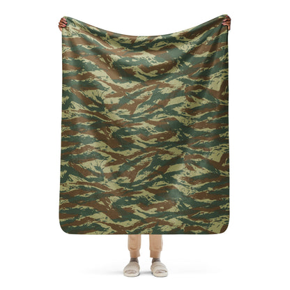 Greek Lizard CAMO Sherpa blanket - 50″×60″ - Blanket