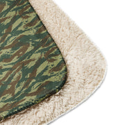 Lizard Greek Woodland CAMO Sherpa Blanket