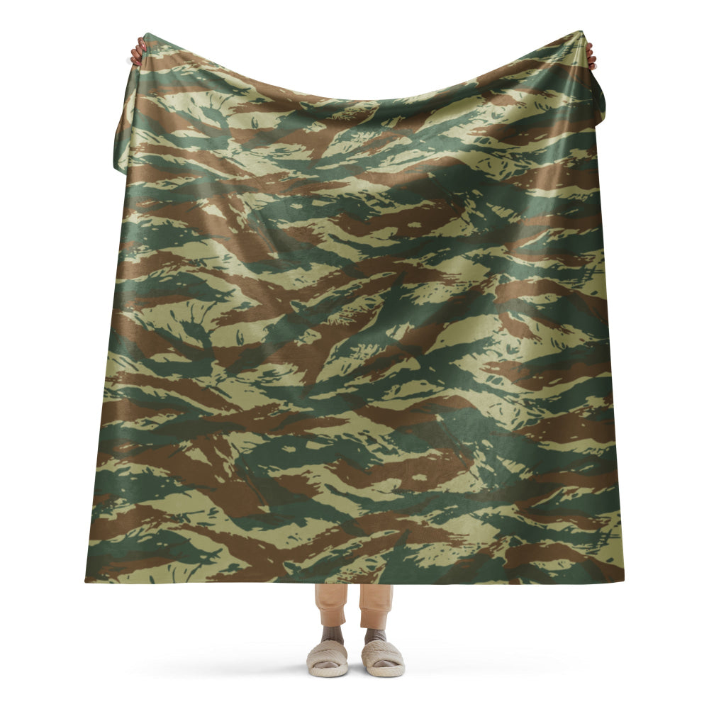 Greek Lizard CAMO Sherpa blanket - 60″×80″ - Blanket