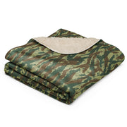 Lizard Greek Woodland CAMO Sherpa Blanket