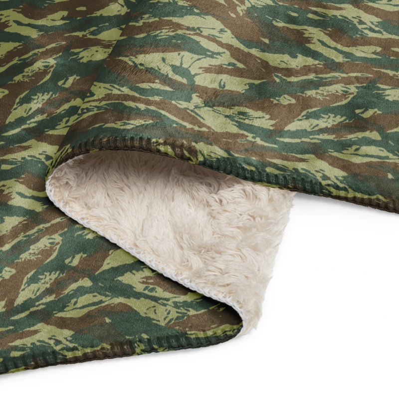 Lizard Greek Woodland CAMO Sherpa Blanket