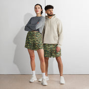 Lizard Greek Woodland CAMO Unisex Athletic Long Shorts