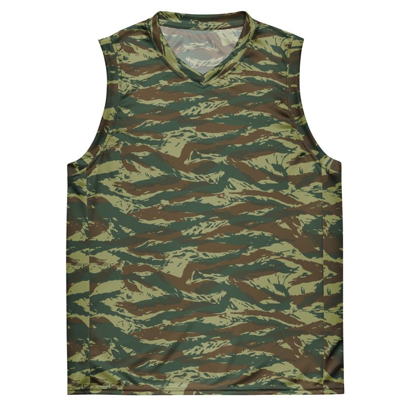 Lizard Greek Woodland CAMO Unisex Basketball Jersey