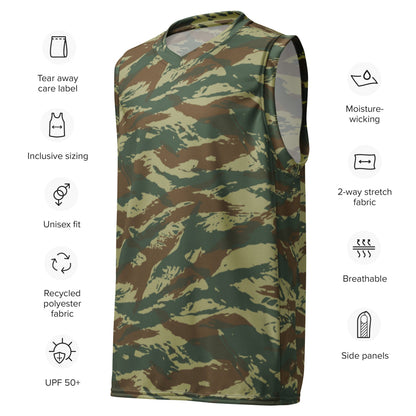 Greek Lizard CAMO unisex basketball jersey - Unisex Basketball Jersey