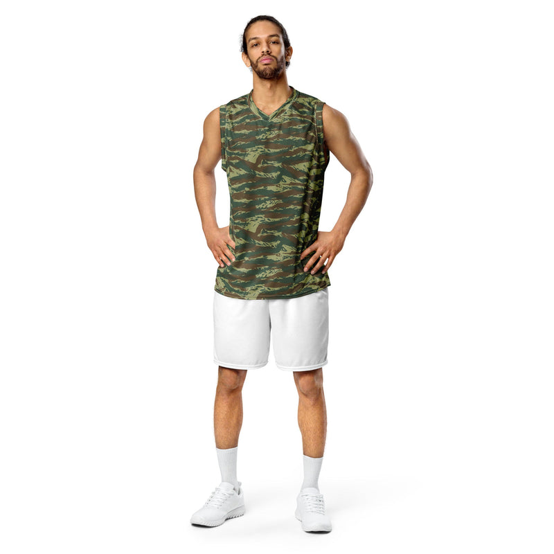 Lizard Greek Woodland CAMO Unisex Basketball Jersey